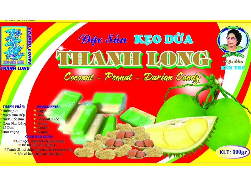 Kẹo Dừa Bến Tre 300gr (KTL3)